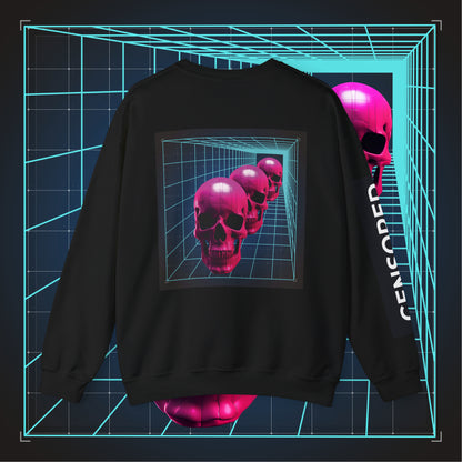 Censored Echo Skull Unisex Crewneck Sweatshirt