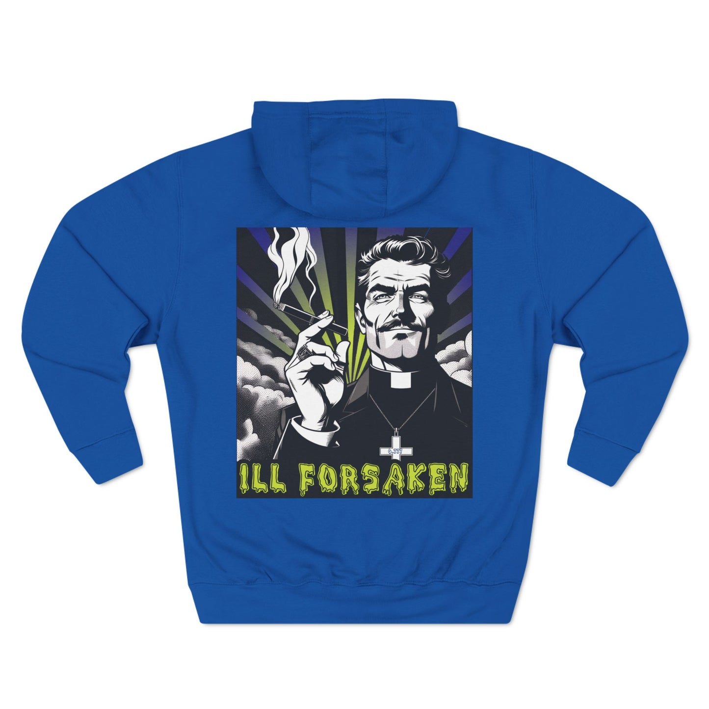 Ill Forsaken Smoking Priest Three-Panel Fleece Hoodie