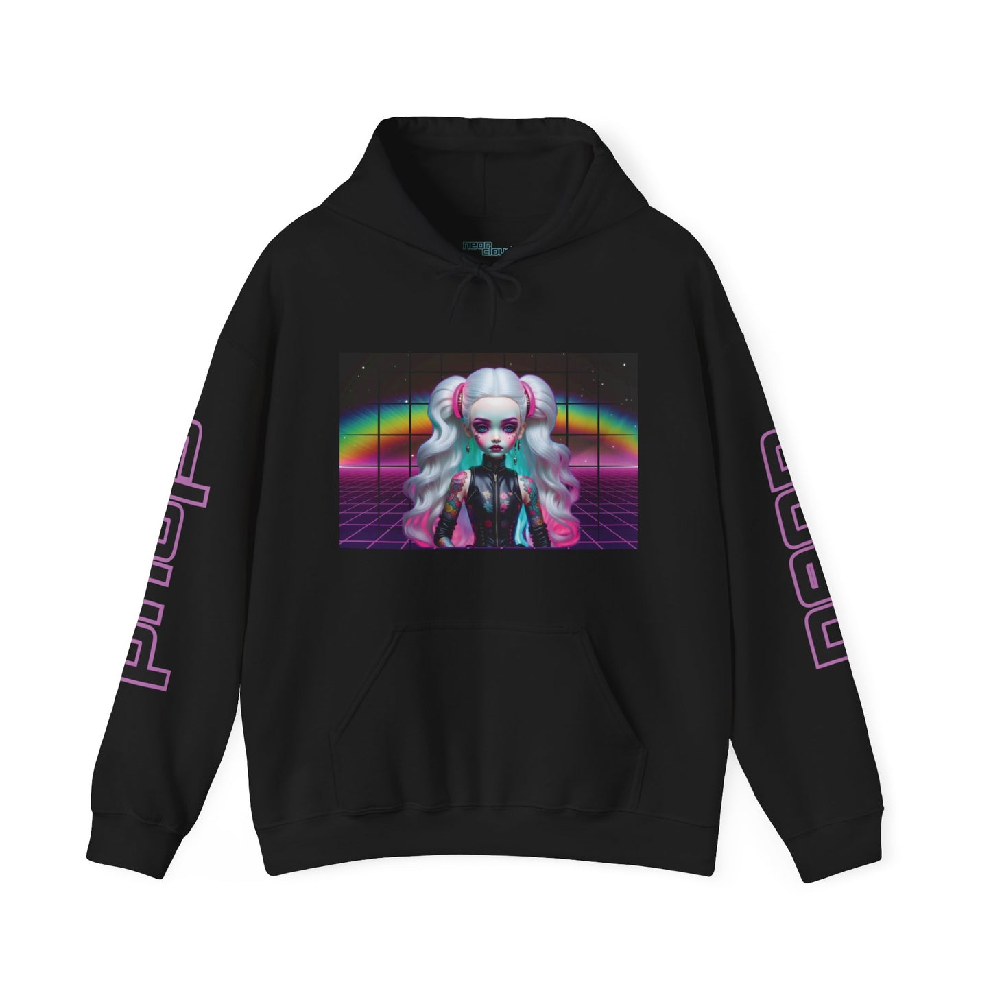 Neon Cloud Universal Burst Hooded Sweatshirt