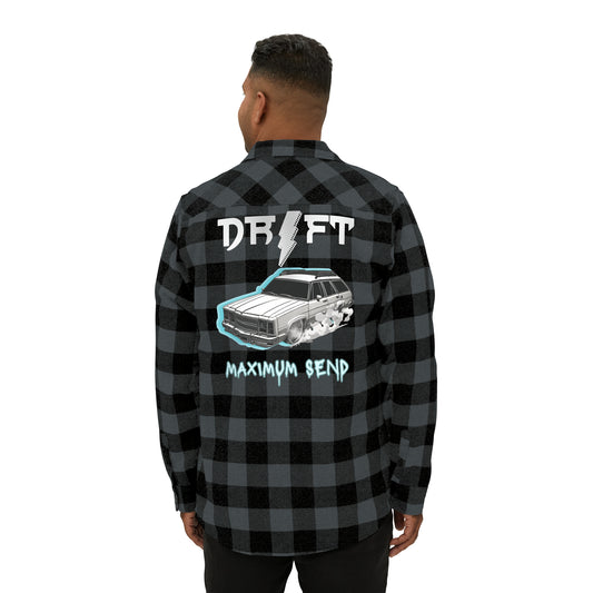 Drift Station Wagon Maximum Send Unisex Flannel Shirt