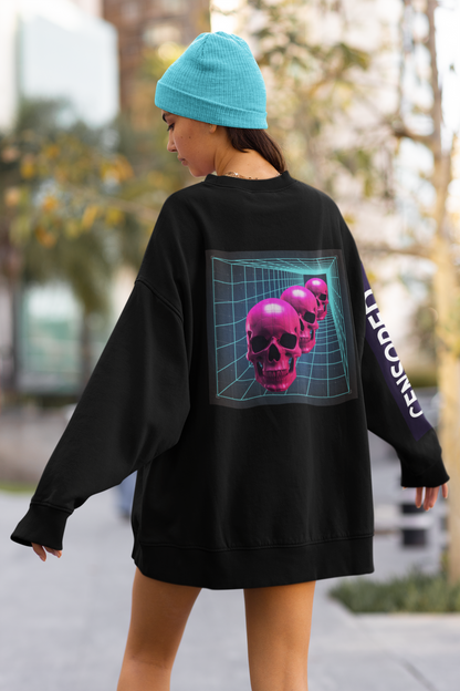 Censored Echo Skull Unisex Crewneck Sweatshirt